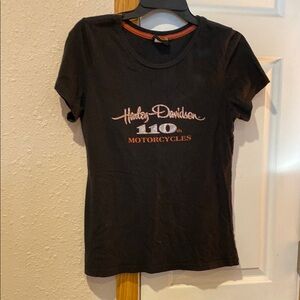Harley-Davidson Black and Orange Tee
